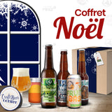 Coffret de Noël bière artisanale - 5 bières et 1 verre - Idées de cadeaux de noel - Livraison gratuite